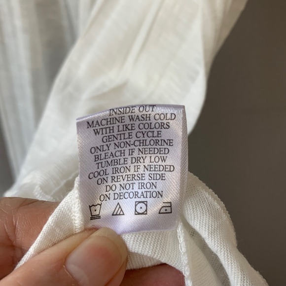 Almost Famous Crochet Back Vest‎ Sleeveless Duster Open Front White Medium - Picture 9 of 9